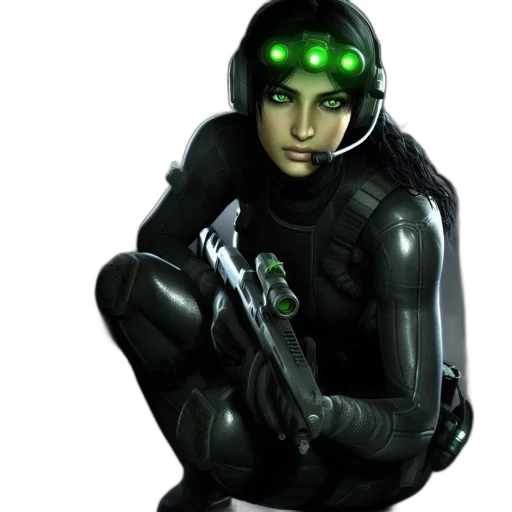 robot, concept art, 3d render, cyberpunk transparent PNG cut-out
