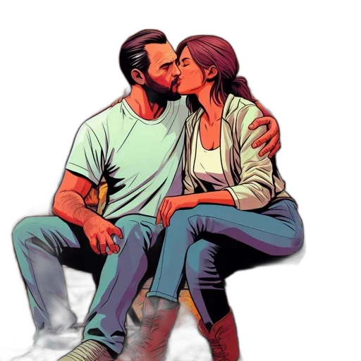 jacket, comic book art, concept art, pixel art transparent PNG cut-out