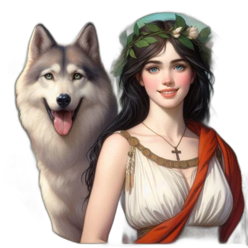 jewelry, face, dress, dragon transparent PNG cut-out