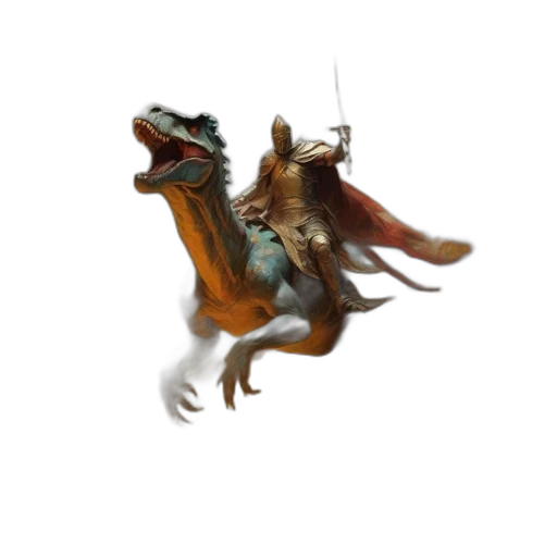 dragon, creature, animal, staff transparent PNG cut-out