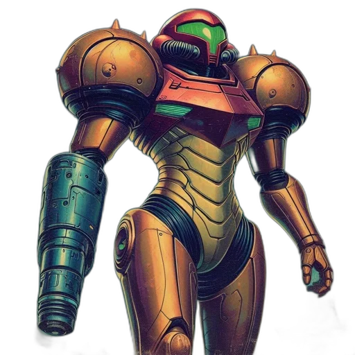 robot, concept art, 3d render, comic book art transparent PNG cut-out