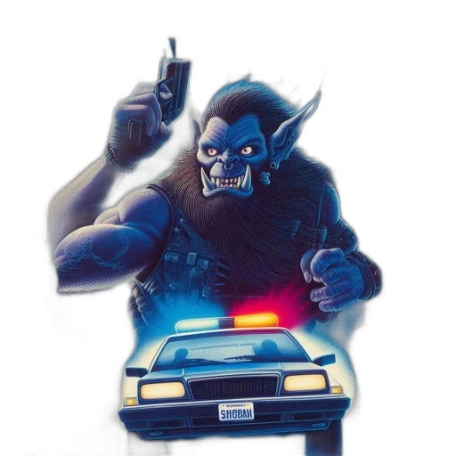 car, concept art, comic book art, futuristic transparent PNG cut-out