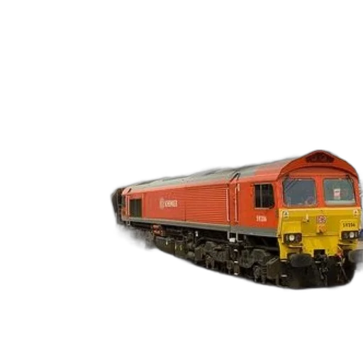 3d render, photorealistic, red, train transparent PNG cut-out