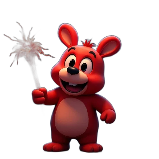 staff, animal, weapon, 3d render transparent PNG cut-out
