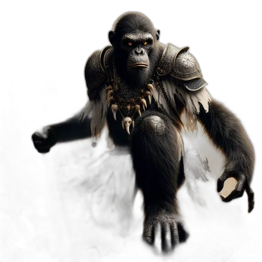 animal, creature, staff, weapon transparent PNG cut-out