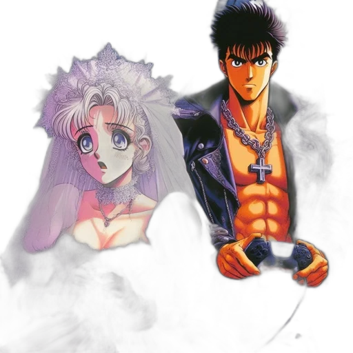 jacket, anime, vaporwave, concept art transparent PNG cut-out