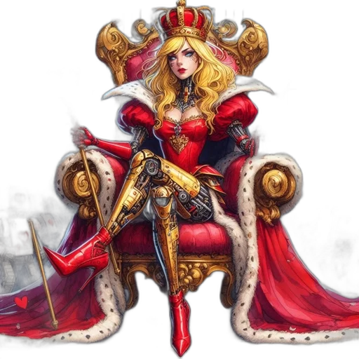 crown, staff, fantasy art, concept art transparent PNG cut-out