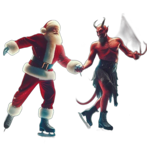 concept art, 3d render, fantasy art, santa transparent PNG cut-out
