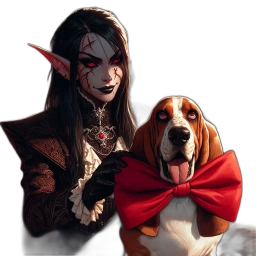 animal, staff, creature, fantasy art transparent PNG cut-out