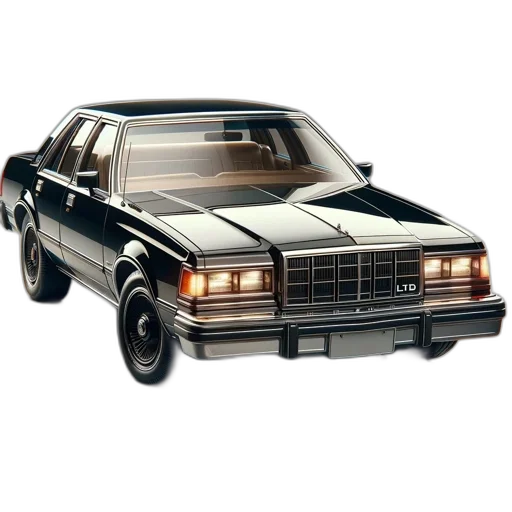 car, photorealistic, 3d render, old transparent PNG cut-out