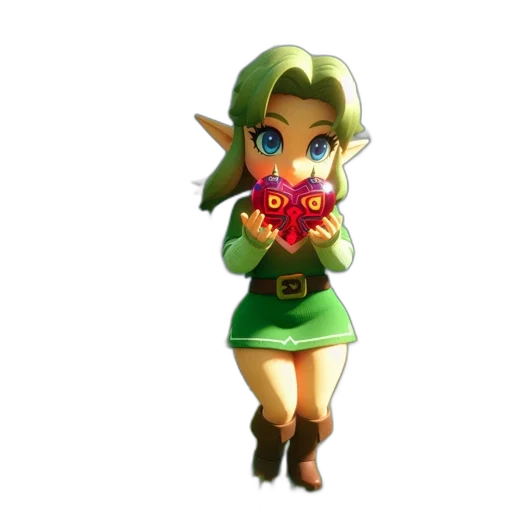 staff, flower, weapon, dress transparent PNG cut-out