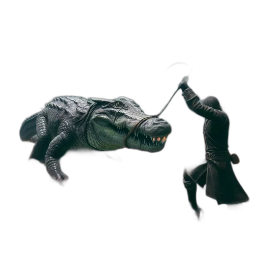 dragon, staff, weapon, animal transparent PNG cut-out
