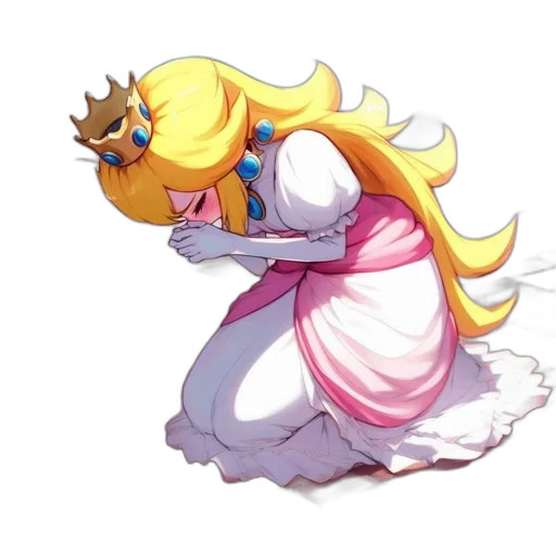 crown, dress, staff, creature transparent PNG cut-out