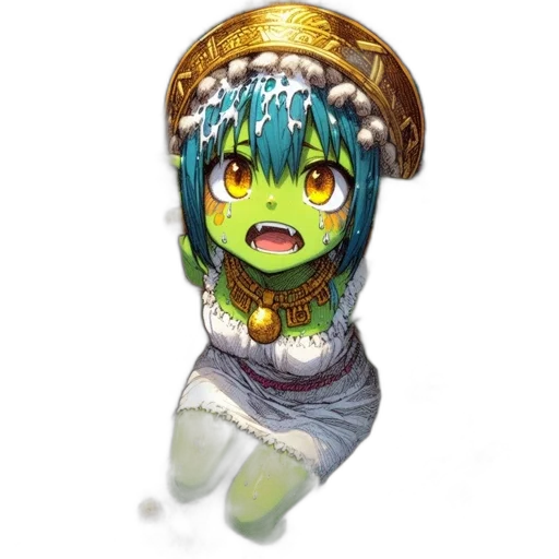staff, creature, mask, hat transparent PNG cut-out