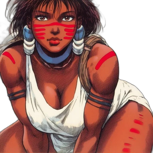 comic book art, concept art, cyberpunk, fantasy art transparent PNG cut-out
