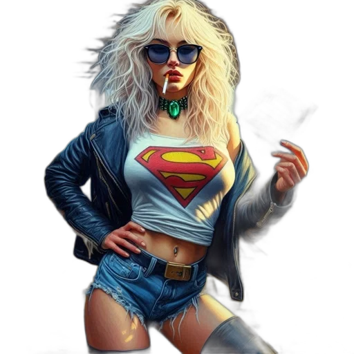 jacket, comic book art, concept art, fantasy art transparent PNG cut-out