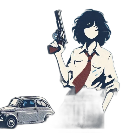 weapon, car, concept art, anime transparent PNG cut-out