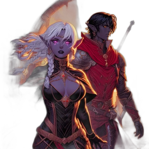 comic book art, concept art, fantasy art, fire transparent PNG cut-out