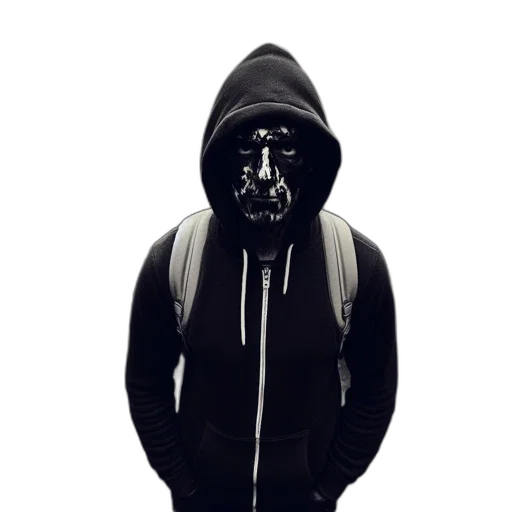mask, jacket, face, robot transparent PNG cut-out