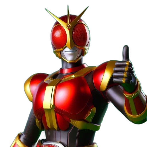 robot, 3d render, concept art, red transparent PNG cut-out