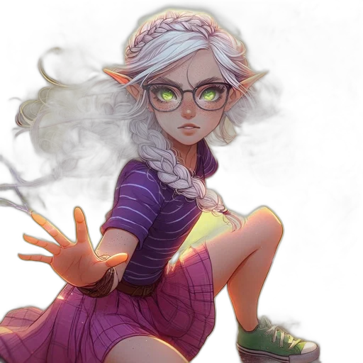 dress, staff, fantasy art, concept art transparent PNG cut-out