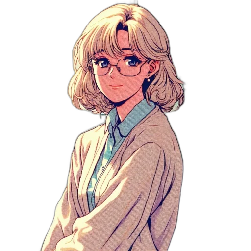 staff, jacket, face, dress transparent PNG cut-out