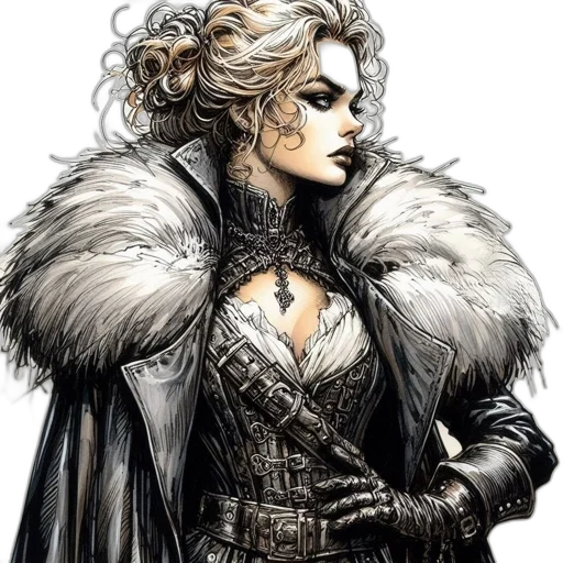 comic book art, fantasy art, concept art, photorealistic transparent PNG cut-out
