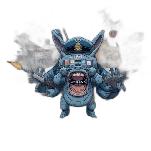 mask, creature, dragon, staff transparent PNG cut-out