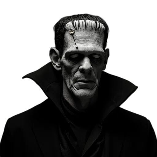 jacket, mask, face, creature transparent PNG cut-out