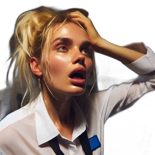 face, jacket, staff, hair transparent PNG cut-out