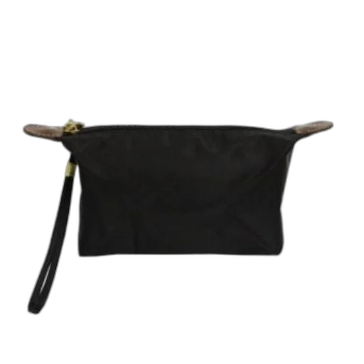 black, cosmetic, bag, wrist transparent PNG cut-out