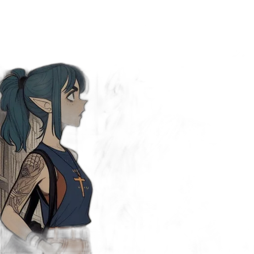 dress, dragon, anime, concept art transparent PNG cut-out