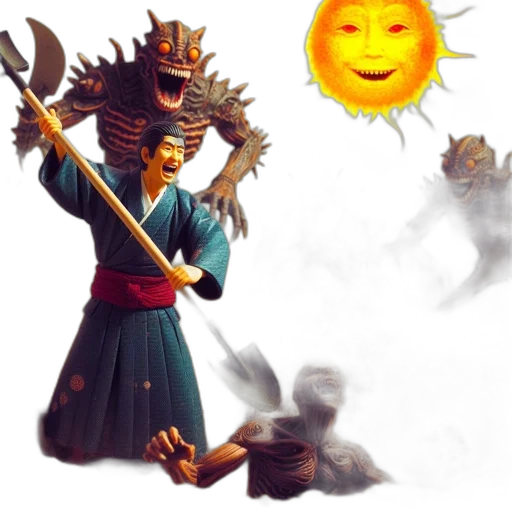staff, mask, dragon, concept art transparent PNG cut-out