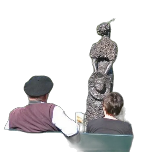 staff, furniture, hat, dress transparent PNG cut-out