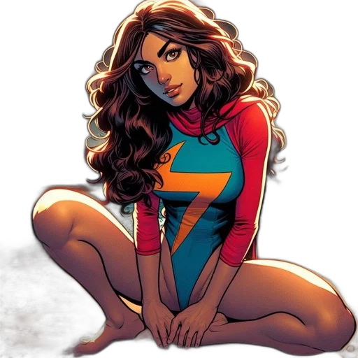 comic book art, concept art, cartoon, female transparent PNG cut-out