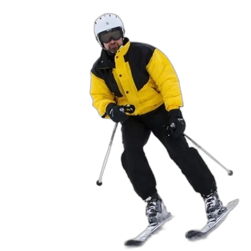 staff, jacket, man, yellow transparent PNG cut-out
