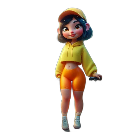 jacket, staff, dress, 3d render transparent PNG cut-out