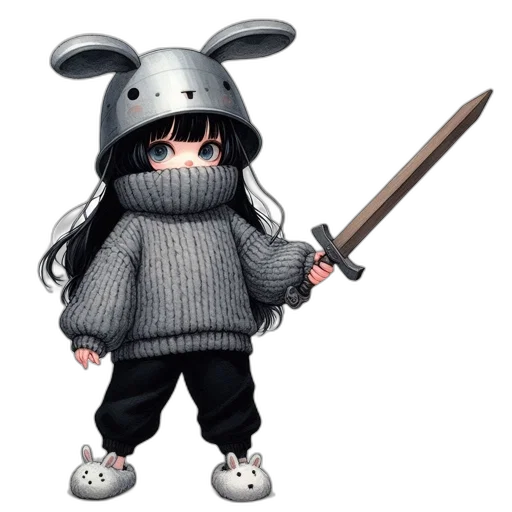 weapon, animal, sword, staff transparent PNG cut-out