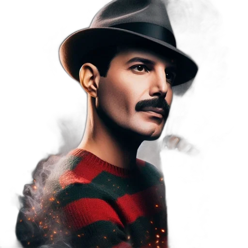 face, hat, comic book art, fantasy art transparent PNG cut-out