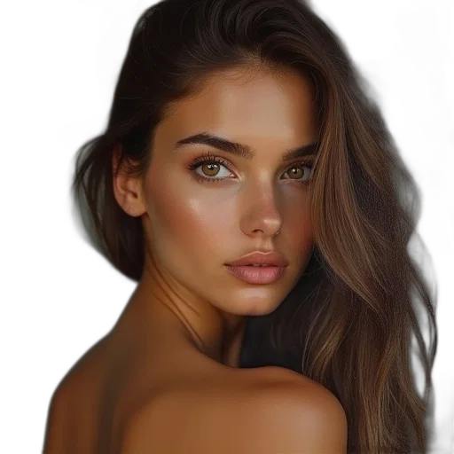 face, jewelry, hair, dress transparent PNG cut-out