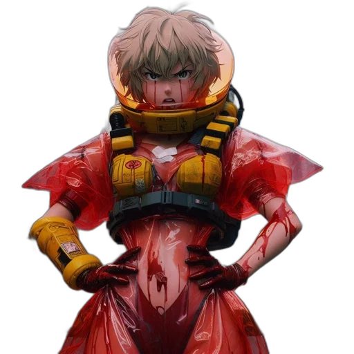 creature, dress, robot, face transparent PNG cut-out