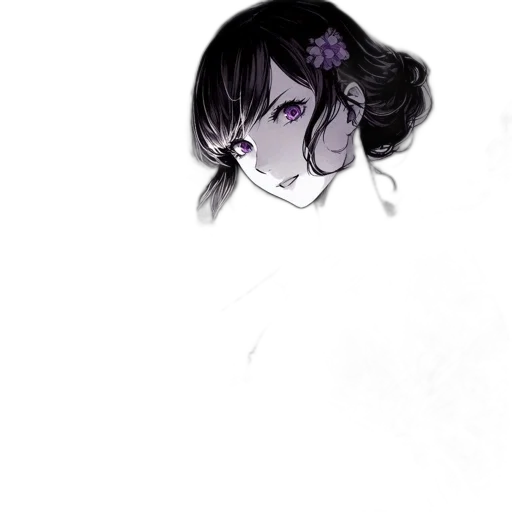 flower, crown, face, dress transparent PNG cut-out