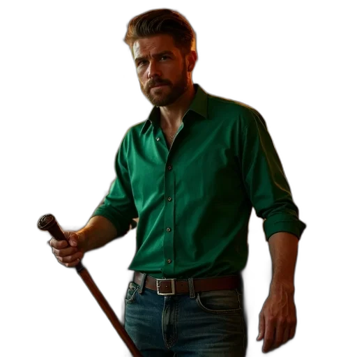 staff, sword, weapon, jacket transparent PNG cut-out