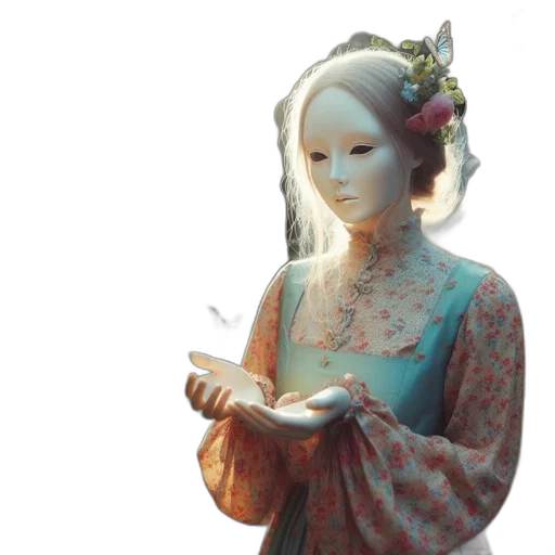 mask, dress, face, jewelry transparent PNG cut-out