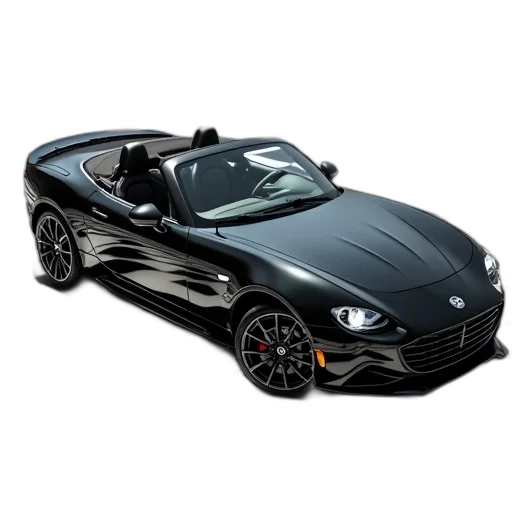 car, 3d render, photorealistic, sleek transparent PNG cut-out