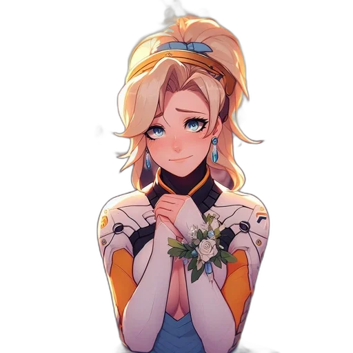 crown, staff, flower, weapon transparent PNG cut-out