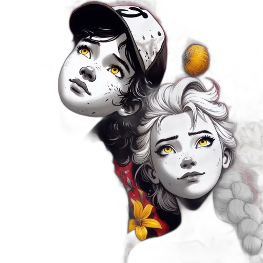 crown, face, concept art, fantasy art transparent PNG cut-out