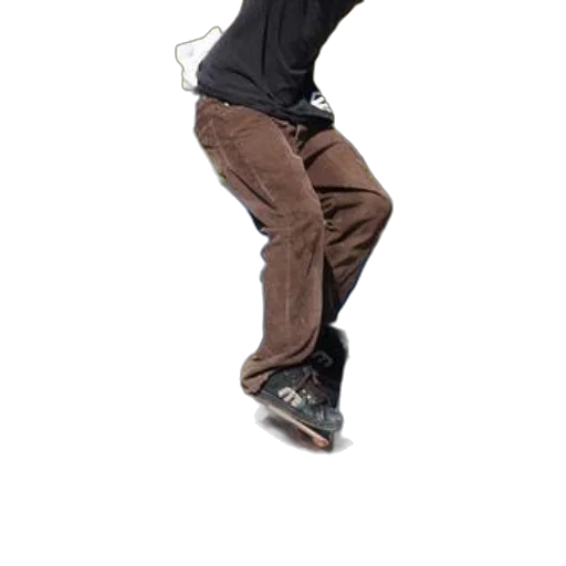 staff, jacket, shoes, hat transparent PNG cut-out