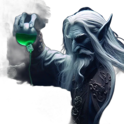 dragon, staff, mask, fantasy art transparent PNG cut-out