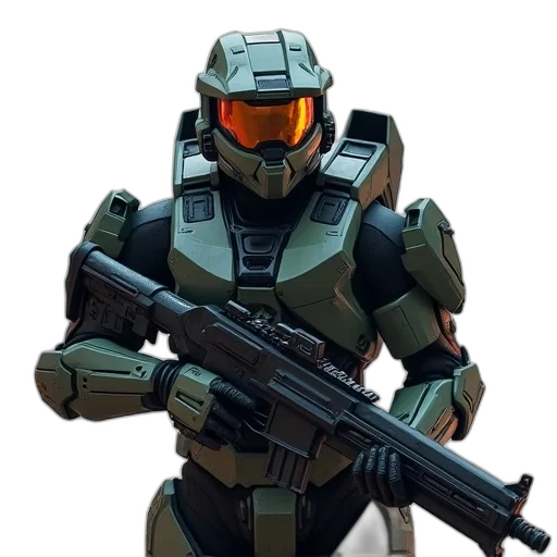 robot, weapon, concept art, 3d render transparent PNG cut-out